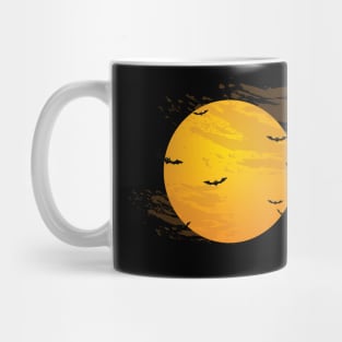 Halloween Moon and Bats Mug